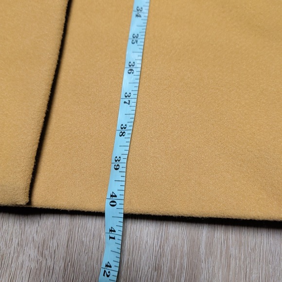 HUDSON Outerwear Atelier Wool Pea Coat Mens 3XL Navy Tan Color Block Silk Lined - Picture 9 of 9